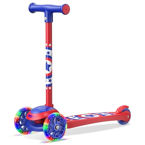 3 Wheel Scooter for Kids with LED Wheels