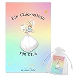 Scinzene Zahnfee Geschenke Mädchen, Die Zahnfee Glücksschutzstein Set, 4er Set Mit Karte, Weißem Kristall Und Klebepunkten, Ersten Zahnverlust