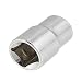 New Lon0167 Chrome Plated Featured 3mm Hex Nut reliable efficacy 6 Point Socket for 1/2