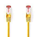 Facile à connecter: Le fil rond de 6,2 mm avec des connecteurs RJ45 droits avec or connecte facilement votre ordinateur au réseau. Le câble réseau jaune avec technologie CAT6 prend en charge Ethernet 1000 Mbps.