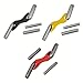 Steel Brick Jointer Tool Set With Ergonomic Handle And Four Sizes 1/2 5/8 3/4 7/8 Inch For Masonry And Bricklaying Projects, Red Yellow Black(Red)