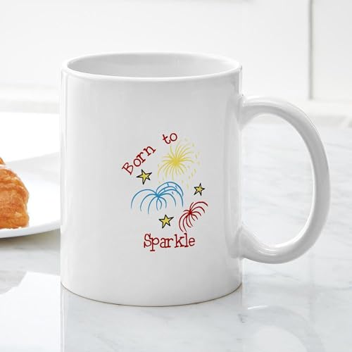 Taza de cerámica 11 oz Born To Sparkle miniatura 5