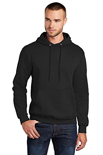 Port & Company ® Tall Core Fleece Pullover Hooded Sweatshirt PC78HT 2XLT Jet Black, jet black, XL, Jet Black, X-Large