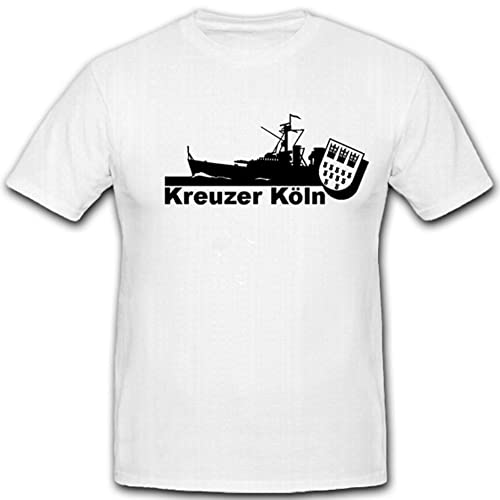 Marine Königsberg Bateau de guerre T-Shirt Croix Köln WK #3945 Blanc Premium XXXXXL