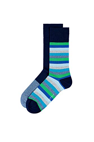 ESPRIT Multi Stripe Calze (Pacco da 2) Uomo
