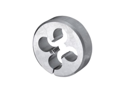 Dormer F3701/8X1 Round Adjustable Dies, Split Type, Bright, BSP1/8, High Speed Steel, Nominal D 9.73 mm, Diameter 1", Height 3/8"