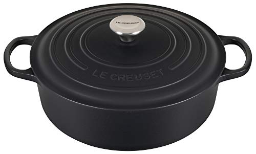 Le Creuset Enameled Cast Iron Signature Round Wide Dutch Oven 675 qt Licorice
