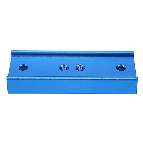 Dovetail Plate for Telescopes, DSLR or SLR Cameras, EQ Mounts, Aluminum Alloy Length 4.25 in, with 2 1/4In Screw Holes, 1 M62 Step Screw Hole, and 1/4 in Socket Threaded Post