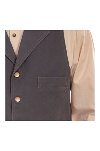 Image of Scully Men's Blue & Beige Cotton V-Neck Slim Fit Vest