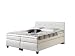 Produktbild Maintal Boxspringbett Nagoya, 160 x 200 cm, Strukturstoff, Tonnentaschenfederkern Matratze H3, creme