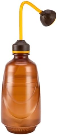 Watering Can for Seedlings, Tiny Watering Bottle for Small Desk Plants Andsucculent Plants 0.45L (Brown)