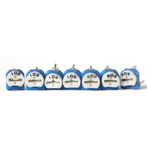 Potentiomètre RM065 100K Ohm résistance variable horizontale bleu et blanc