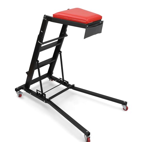 Garage Shop Creepers, Heavy Duty High Creeper Capacity (400 LB) Adjustable Height Foldable Creeper with Caster Wheels,Topside Automotive Engine Creepe