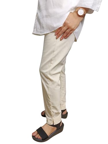 S4M Dreamliner Super Stretch Women's Pants, High Rise with 2 Pock...