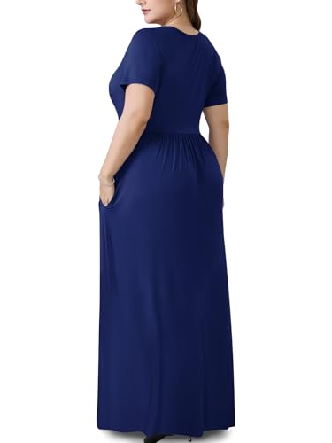 Image of PEVRL Plus Size Summer Maxi Dress for Curvy Women with Pockets 1X-5X