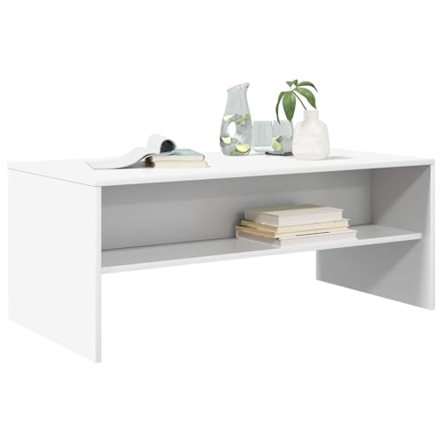 Table basse de rangement blanche pour ranger vos magazines et libérer l'espace