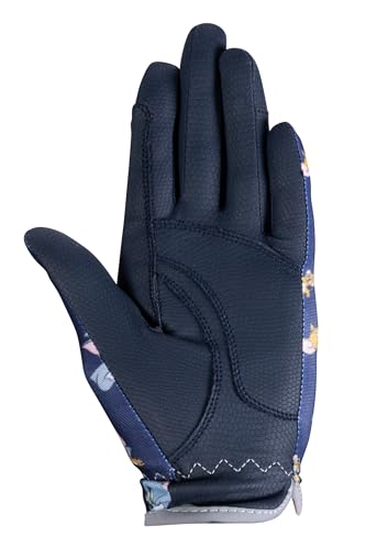 HKM Tom and Jerry Riding Gloves Dark Blue 6 - Image 2