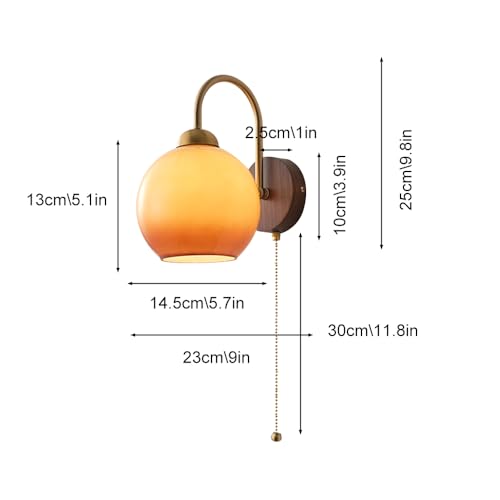 Luces de tocador de dormitorio con interruptor de cadena para un control cómodo y directo 5