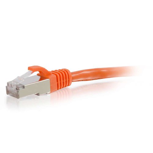 C2G 00879 Cat6 Cable - Snagless Shielded Ethernet Network Patch Cable, Orange (4 Feet, 1.22 Meters)