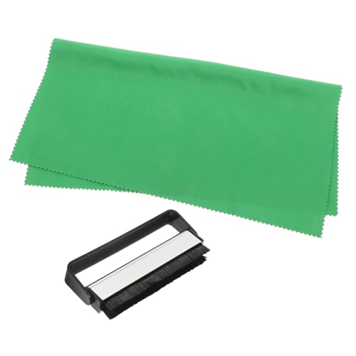 VANZACK 1set Static Vinyl Record Cleaning Brush Cleaning Cloth Record Maintenance Kit for Sound and Dust Removal Suitable for Vinyl