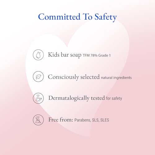 Image of Softsens Kids Soap Princess 75g | Gentle Nourishing Care with Shea Butter & Natural Milk Cream, Dermatologist Tested Baby Soap, Moisturizing Fun Shape Bar Soap For Toddlers & Kids 2-10 Years