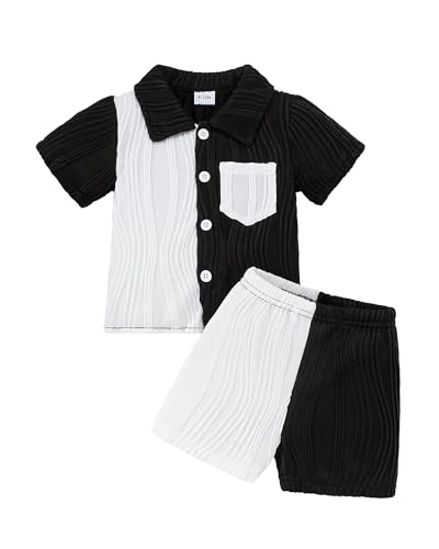 NZRVAWS c Ԃ j̎q ĕ 2 V[cZbg m[X[u ^Ngbv nCA TVc 킢 j̎q ߗރZbg, ubN, 12-18 Months