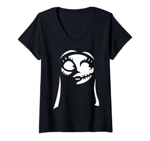 T-shirt Sally L'Étrange Noël de Monsieur Jack col en V pour femme