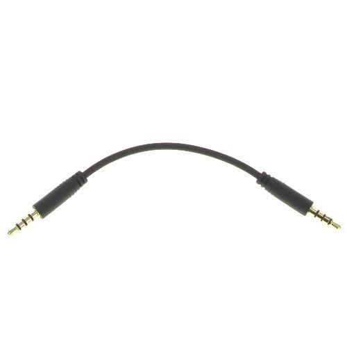 Cable de audio 3.5mm macho a macho 6 pulgadas miniatura 1