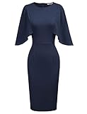 GRACE KARIN Women's Retro 1950s Style Cocktail Party Pencil Dress XL Dark Blue