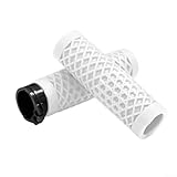 Puños resistentes para manillar de motocicleta de 1 pulgada, adecuados para varias motocicletas, incluyendo Honda y Suzuki (blanco)