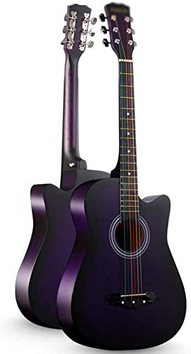 レトロなアコースティックギター アコースティックギター レトロなアコースティックギター フォークギター クラシックギター スチールストリング フルサイズ 38in 初心者用ギターキット ギグバッグ付き、 文字列、 ピック ポータブル トラベルギター 、10