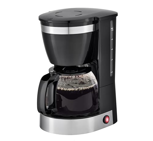 ARTECH Filter Coffee Machine – 1.25L Carafe, Drip Coffee Maker, for Ground and Coffee Pads, Fast Brewing, 40 Min Keep Warm Function, Easy to Wash Reusable Filter, BPA Free, Coffee Scoop Included, 800W