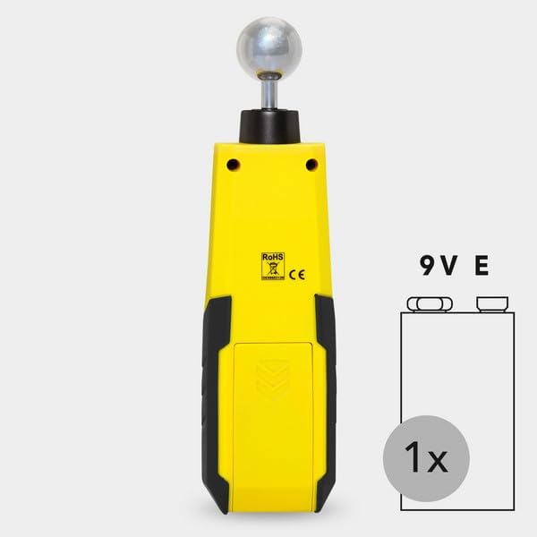 Rear view of the TROTEC BM31 Moisture Meter with battery compartment