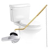 iFealClear Universal Toilet Handle Replacement Kit, Side/Angle Mount Toilet Flush Handle Compatible with Kohler K-GP30324-CP/TOTO/American Standard, Stainless Steel Flapper Chain, Chrome
