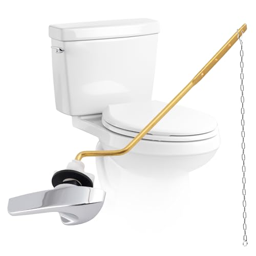 Universal Metal Toilet Handle Replacement Kit Side/Angle Mount Chrome