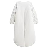 75% coton, 25% polyester Petit Béguin - Turbulette d\'hiver en velours avec manches amovibles et jambes séparables Rêverie