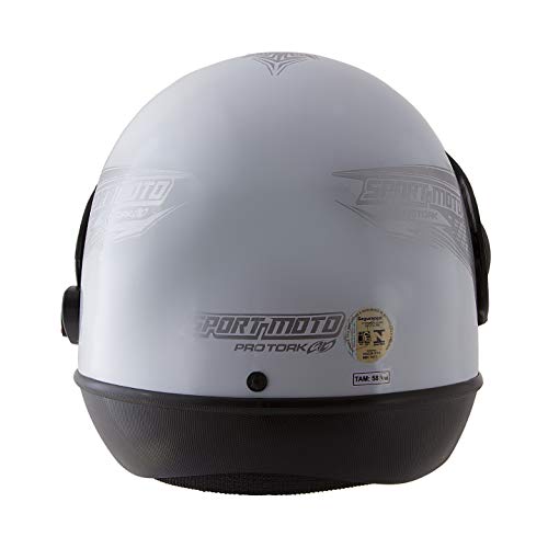 Pro Tork Capacete Sport Moto 56 Branco