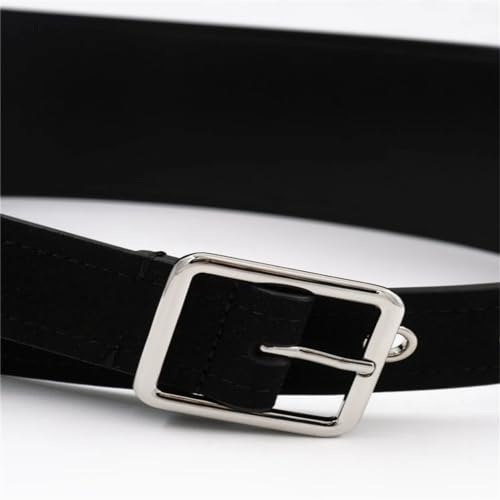 Waist sealed women's leather wide waistband coat decoration frosted leather waist belt4