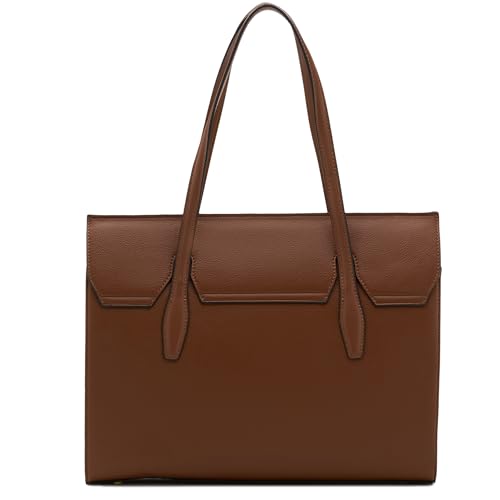Image of Miraggio Clea 14 Inch Laptop Tote Bag For Women Office Use | Office Tote Bag With Padded Laptop Sleeve And Zipper Closure | Stylish Totes