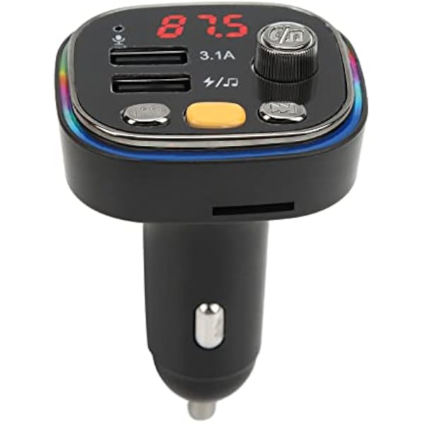 FM-трансмиттер музыкальный плеер двойной USB Hands Free Calling FM-трансмиттер музыкальный плеер с двойным USB Hands Free Calling и светодиодной подсветкой в цвете для автомобилей