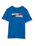 Kinder T-Shirt Jack & Jones Junior Herren JJECORP Logo Tee SS Crew Neck NOOS JR T-Shirt, Classic Blue/Detail:Play, 176