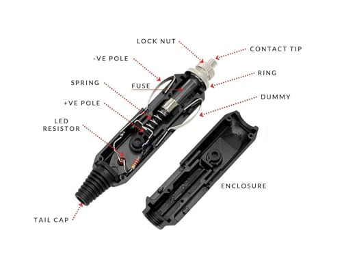 Image of 12V Car Cigarette Lighter Power Male Plug Socket Universal DC Adapter Connector with LED Indicator