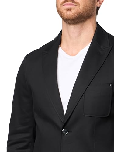 KARL LAGERFELD Men's Button Front Notch Collar Pocket Blazer3