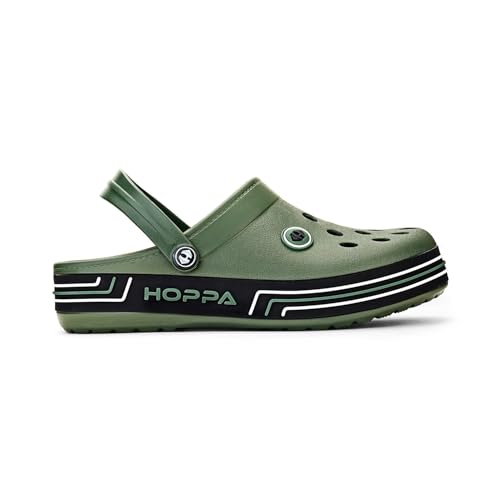 Image of Hoppa Trio Clogs for Men, Extra Soft EVA Moulded Slip-On Clogs | Lightweight, Cushioned, Water-Resistant & Non-Slip | Everyday Casual Footwear