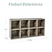 Best Choice Products 8-Cube Storage Organizer, 11in Shelf Opening, Bookcase, Display Shelf, Customizable w/ 3 Removable Back Panels – Greige