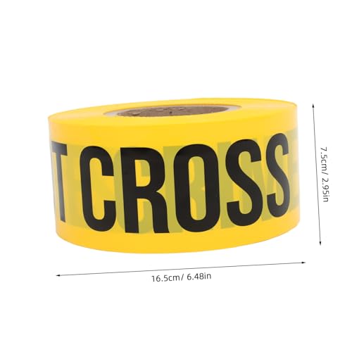 Ruban de signalisation scène de crime jaune PE 7.5cm x 305m