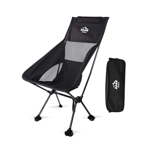 Peak Outdoors Backpacking Chair Lightweight Camping Chair – High Back Ultralight Folding Camp...