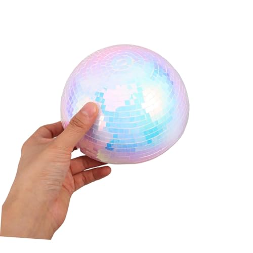 Bola espejada decorativa para hogar, hemisferio reflectante para escenario y adornos de árbol de Navidad, material de espuma y plástico para decoración de bodas, fiestas y discotecas miniatura 4