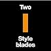 Fiskars TripleTrack Trimmer Replacement Blades - 2 Pack - High Profile Style I Blades for Cutting and Scoring - Arts and Crafts - Orange