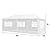 Tangkula Outdoor 10 x 20 Feet Canopy Tent, Party Wedding Tent with Removable Walls, Portable Canopy Shelter Gazebo Pavilion for Event, Backyard, White Tent w/Carry Bag (4 Sidewalls)